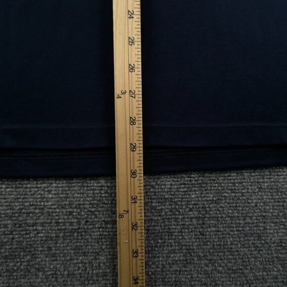 Robert Barakett Knit Polo Sweater Navy Blue Point Collar Medium LIGHTWEIGHT - Picture 3 of 14